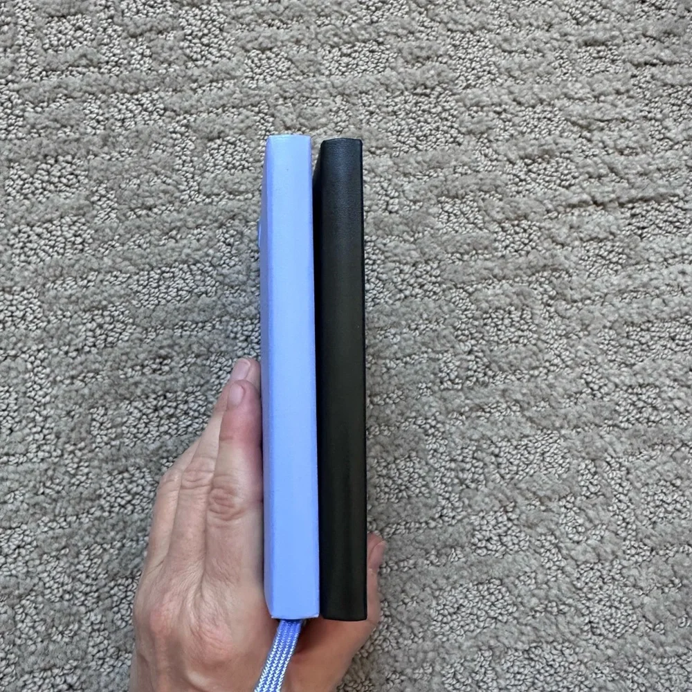 Moleskine Black and Light Blue (lavender)  192pg Ruled Pocket Notebook